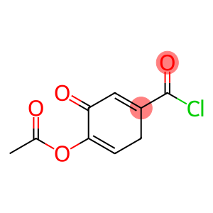 1,4-Cyclohexadiene-1-carbonyl chloride, 4-(acetyloxy)-3-oxo-