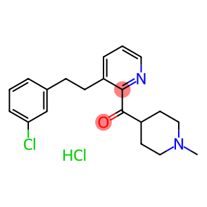 (1-甲基-4-哌啶基)[3-[2-(3-氯苯基)乙基]吡啶-2-基]甲酮盐酸盐