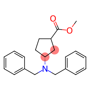 (1R,3S)-methyl 3-(dibenzylamino)cyclopentanecarboxylate