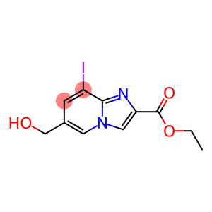 6-Hydroxymethyl-8-iodo-imidazo[1,2-a]pyridine-2-carboxylic acid ethyl este