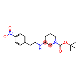 1-Piperidinecarboxylic acid, 3-[[2-(4-nitrophenyl)ethyl]amino]-, 1,1-dimethylethyl ester