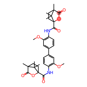 N-(3,3'-dimethoxy-4'-{[(4,7,7-trimethyl-3-oxo-2-oxabicyclo[2.2.1]hept-1-yl)carbonyl]amino}[1,1'-biphenyl]-4-yl)-4,7,7-trimethyl-3-oxo-2-oxabicyclo[2.2.1]heptane-1-carboxamide