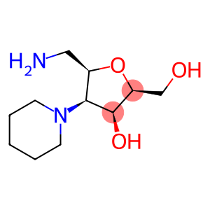 (2S,3S,4R,5R)-5-(aminomethyl)-2-(hydroxymethyl)-4-piperidin-1-yloxolan-3-ol
