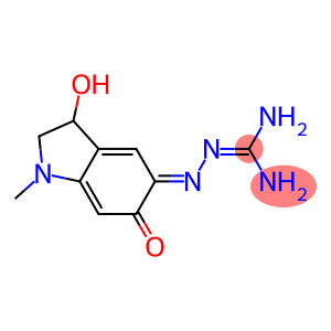Hydrazinecarboximidamide, 2-(1,2,3,6-tetrahydro-3-hydroxy-1-methyl-6-oxo-5H-indol-5-ylidene)-