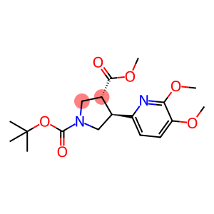 (3S,4S)-1-tert-Butyl 3-methyl 4-(5,6-dimethoxypyridin-2-yl)pyrrolidine-1,3-dicarboxylate