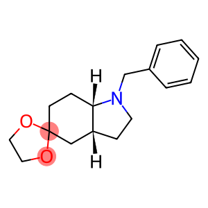 Spiro[1,3-dioxolane-2,5'-[5H]indole], octahydro-1'-(phenylmethyl)-, (3'aR,7'aS)-rel-