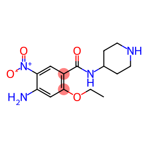 4-Amino-2-ethoxy-5-nitro-N-4-piperidinyl-benzamide