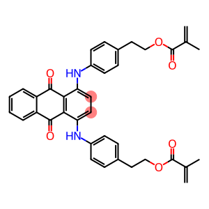 (((9,10-dioxo-9,10-dihydroanthracene-1,4-diyl)bis(azanediyl))bis(4,1-phenylene))bis(ethane-2,1-diyl) bis(2-methylacrylate)