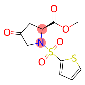 Proline, 4-oxo-1-(2-thienylsulfonyl)-, methyl ester
