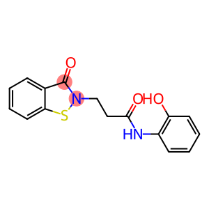 1,2-Benzisothiazole-2(3H)-propanamide, N-(2-hydroxyphenyl)-3-oxo-