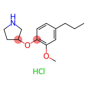 2-Methoxy-4-propylphenyl 3-pyrrolidinyl etherhydrochloride