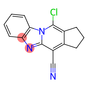 1H-Cyclopenta[4,5]pyrido[1,2-a]benzimidazole-4-carbonitrile, 11-chloro-2,3-dihydro-