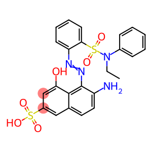 (6E)-5-(2-{2-[(2-ethylphenyl)sulfamoyl]phenyl}hydrazino)-6-imino-4-oxo-4,6-dihydronaphthalene-2-sulfonic acid