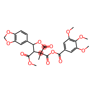 dimethyl 5-(1,3-benzodioxol-5-yl)-2-oxo-3-(3,4,5-trimethoxybenzoyl)oxolane-3,4-dicarboxylate