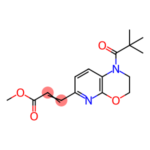 (E)-Methyl 3-(1-pivaloyl-2,3-dihydro-1H-pyrido[2,3-b][1,4]oxazin-6-yl)acrylate