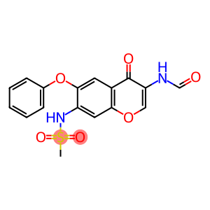 N-[3-(Formylamino)-4-oxo-6-phenoxy-4H-1-benzopyran-7-yl]methanesulfonamide