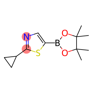 2-cyclopropyl-5-(4,4,5,5-tetramethyl-1,3,2-dioxaborolan-2-yl)thiazole