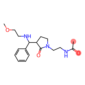 N-(2-(3-((()-methoxyethyl)amino)(phenyl)methyl)-2-oxopyrrolidin-1-yl)ethyl)acetamide