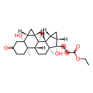 1H-Dicyclopropa[6,7:15,16]cyclopenta[a]phenanthrene-17-propanoic acid, octadecahydro-5,17-dihydroxy-10,13-dimethyl-3-oxo-, ethyl ester, (5R,6R,7R,8R,9S,10R,13S,14S,15S,16S,17S)-