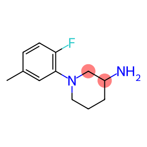 1-(2-fluoro-5-methylphenyl)piperidin-3-amine