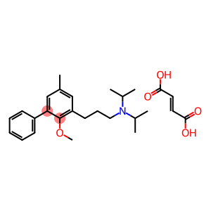 2-methoxy-5-methyl-n,n-bis(1-methylethyl)-r-phenylbenzenepropamine fumarate (intermediate of tolterodine tartrate)