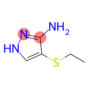 1H-Pyrazol-3-amine, 4-(ethylthio)-