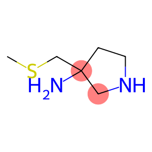 3-Pyrrolidinamine,3-[(methylthio)methyl]-(9CI)