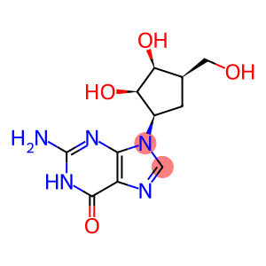 2-amino-1,9-dihydro-9-(2,3-dihydroxy-4-(hydroxymethyl)cyclopentyl)-6H-purin-6-one