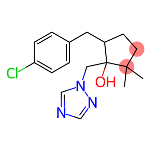 5-((4-chlorophenyl)methyl)-2,2-dimethyl-1-(1H-1,2,4-triazol-1-ylmethyl)cyclopentanol
