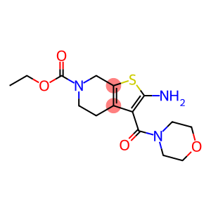 Thieno[2,3-c]pyridine-6(5H)-carboxylic acid, 2-amino-4,7-dihydro-3-(4-morpholinylcarbonyl)-, ethyl ester