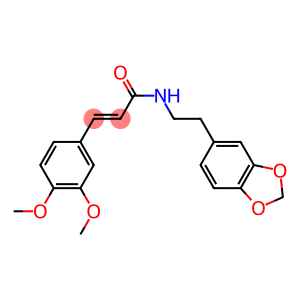 (E)-N-[2-(1,3-BENZODIOXOL-5-YL)ETHYL]-3-(3,4-DIMETHOXYPHENYL)PROP-2-ENAMIDE
