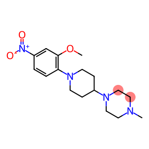 1-[1-(2-methoxy-4-nitrophenyl)-4-piperidinyl]-4-methyl-piperazine