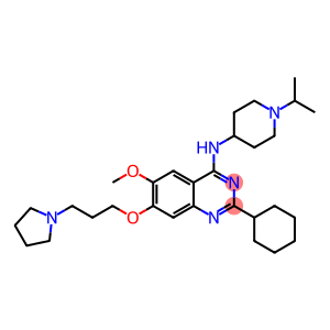 2-cyclohexyl-6-methoxy-n-(1-propan-2-ylpiperidin-4-yl)-7-(3-pyrrolidin-1-ylpropoxy)quinazolin-4-amine