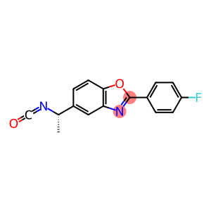 Benzoxazole, 2-(4-fluorophenyl)-5-(1-isocyanatoethyl)-, (S)- (9CI)