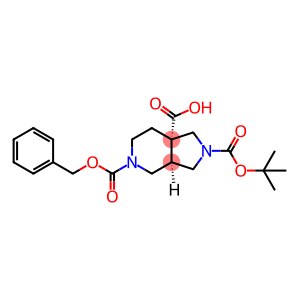 (3~{a}R,7~{a}S)-2-[(2-methylpropan-2-yl)oxycarbonyl]-5-phenylmethoxycarbonyl-1,3,3~{a},4,6,7-hexahydropyrrolo[3,4-c]pyridine-7~{a}-carboxylic acid