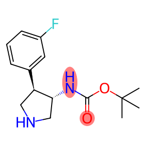 tert-butyl N-[(3S,4R)-4-(3-fluorophenyl)pyrrolidin-3-yl]carbamate