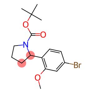 tert-butyl 2-(4-bromo-2-methoxyphenyl)pyrrolidine-1-carboxylate