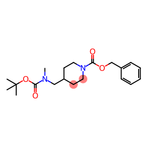 1-Piperidinecarboxylic acid, 4-[[[(1,1-dimethylethoxy)carbonyl]methylamino]methyl]-, phenylmethyl ester