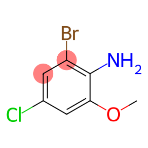 2-溴-4-氯-6-甲氧基苯胺
