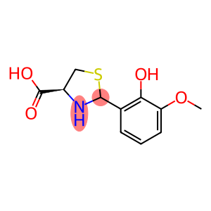 (4S)-2-(2-羟基-3-甲氧苯基)-1,3-噻唑烷-4-羧酸