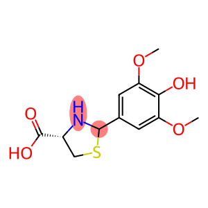 (4S)-2-(4-hydroxy-3,5-dimethoxy-phenyl)thiazolidine-4-carboxylic acid