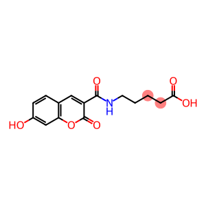 5-(7-羟基-2-氧亚基-2H-色烯-3-碳杂草酰氨基)戊酸