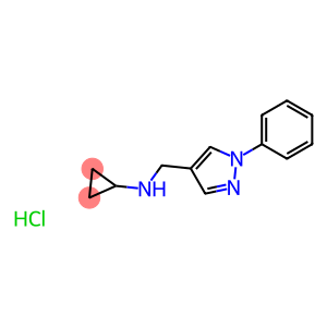 N-[(1-苯基-1H-吡唑-4-基)甲基]环丙胺盐酸盐