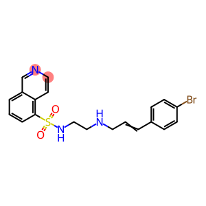 N-(2-{[(2E)-3-(4-bromophenyl)prop-2-en-1-yl]amino}ethyl)isoquinoline-5-sulfonamide