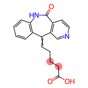 Pentanoic acid, 5-(5,6-dihydro-5-oxo-11H-pyrido(4,3-c)(1)benzazepin-11 -ylidene)-