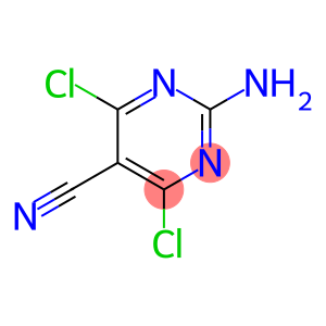 5-Pyrimidinecarbonitrile, 2-amino-4,6-dichloro-