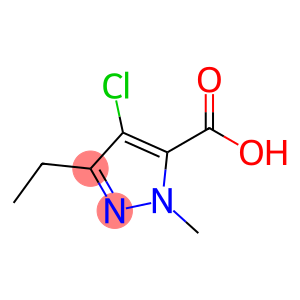 1-甲基-3-乙基-4-氯-5-吡唑甲酸(吡唑酸)