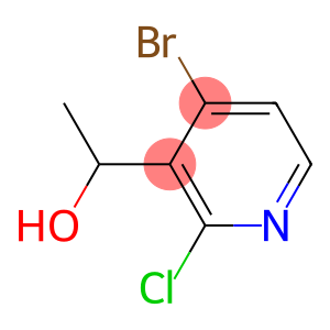 bromo-4 chloro-2 (hydroxy-1 ethyl)-3 pyridine