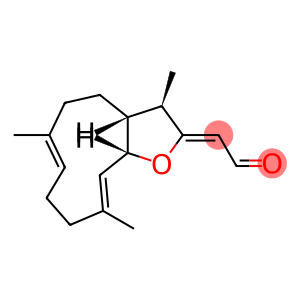 Acetaldehyde, [(3R,3aR,6E,10E,11aS)-3a,4,5,8,9,11a-hexahydro-3,6,10-trimethylcyclodeca[b]furan-2(3H)-ylidene]-, (2Z)-rel-(-)-