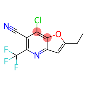 7-chloro-2-ethyl-5-(trifluoroMethyl)furo[3,2-b]pyridine-6-carbonitrile